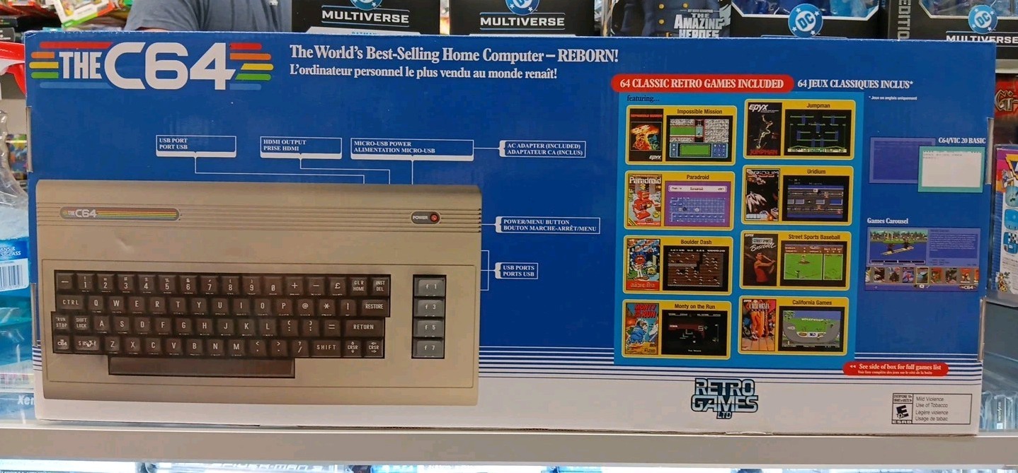 Retro Games C64 Maxi full size COMPUTER !! SUPER CLEAN USED ONLY ONCE!
