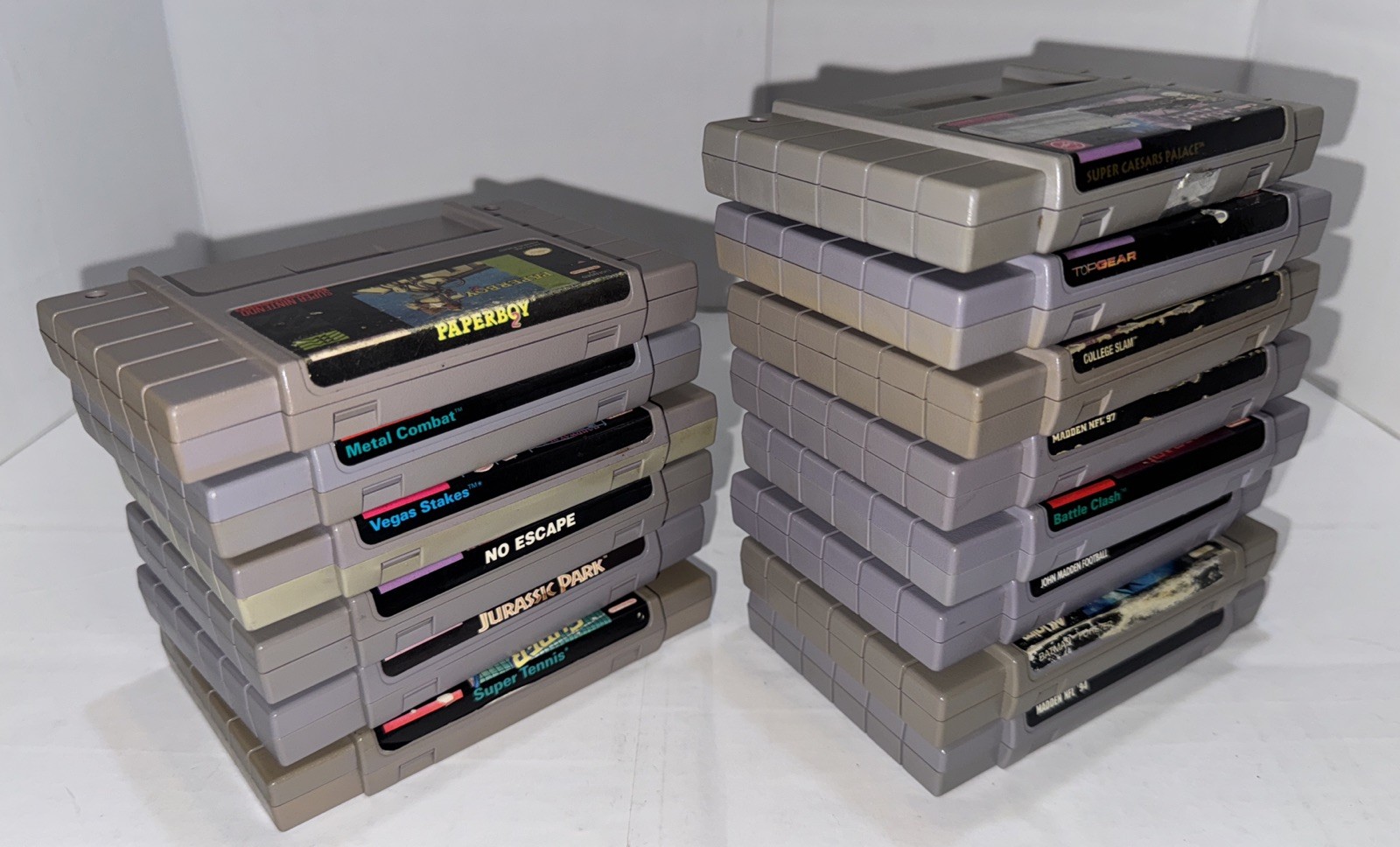 Yobo FC Twin SNES Console 2 Player Bundle w/ 14 Genuine Nintendo Games Plug Play