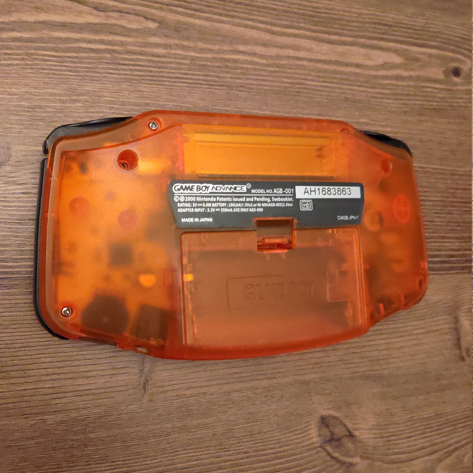 Nintendo Game Boy Advance Console Custom Orange NO SOUND
