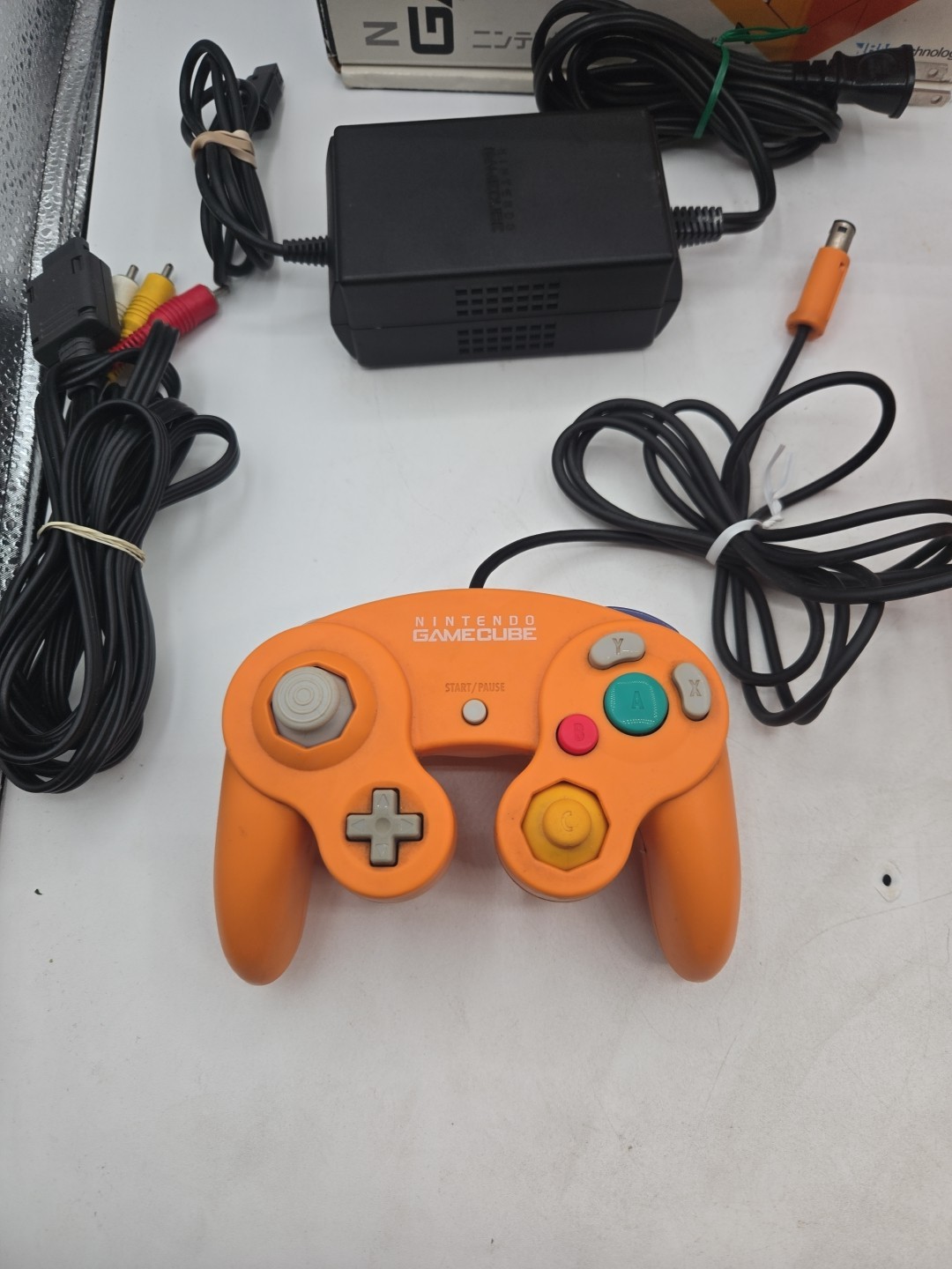 Nintendo Spice Orange Gamecube DOL-001 CIB Complete Us Region US Seller TESTED!!