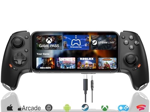 Phone Controller for iPhone 17/iPhone 16/iPhone USB C Connection Black