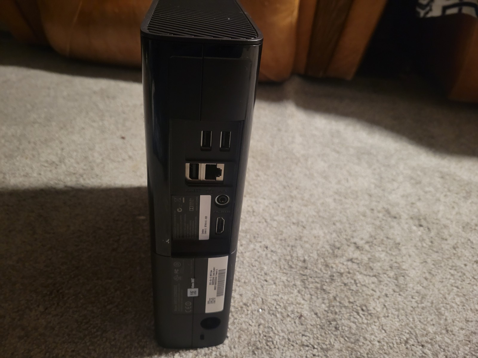 Xbox 360 E Console No Controller with Video Games and Cables Bundle