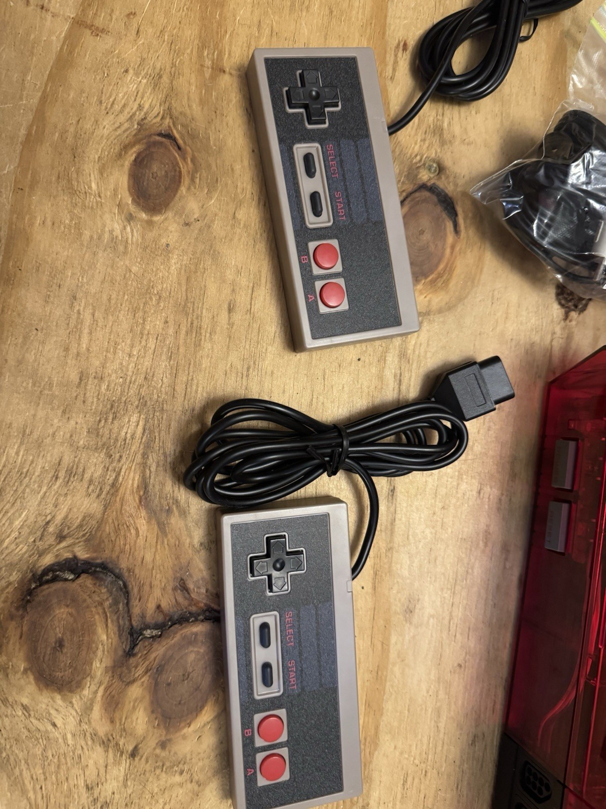Custom Transparent Red Nintendo Entertainment System Console NES