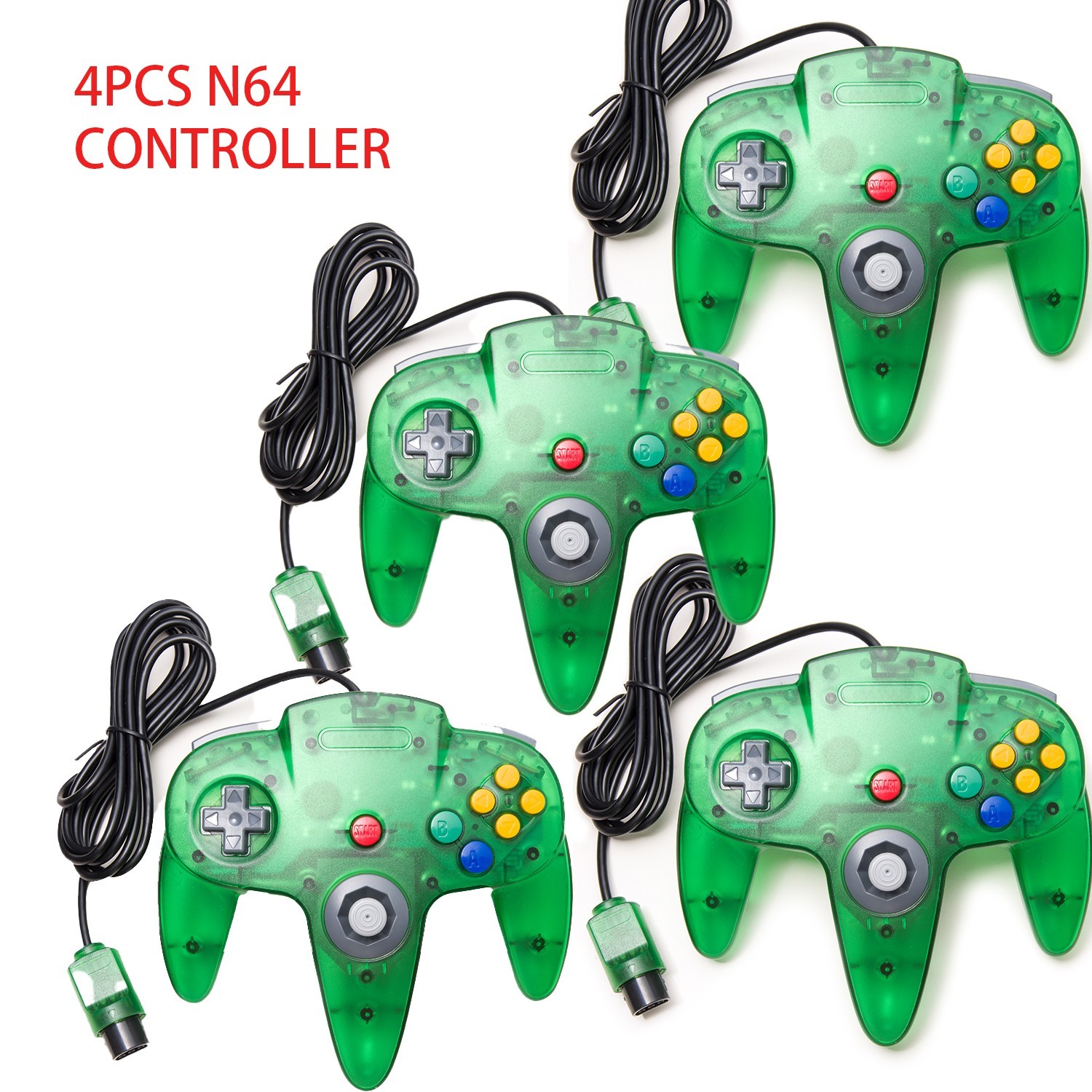 2PCS Classic N64 Controller Joystick Remote for N64 Video Game Console Gamepad
