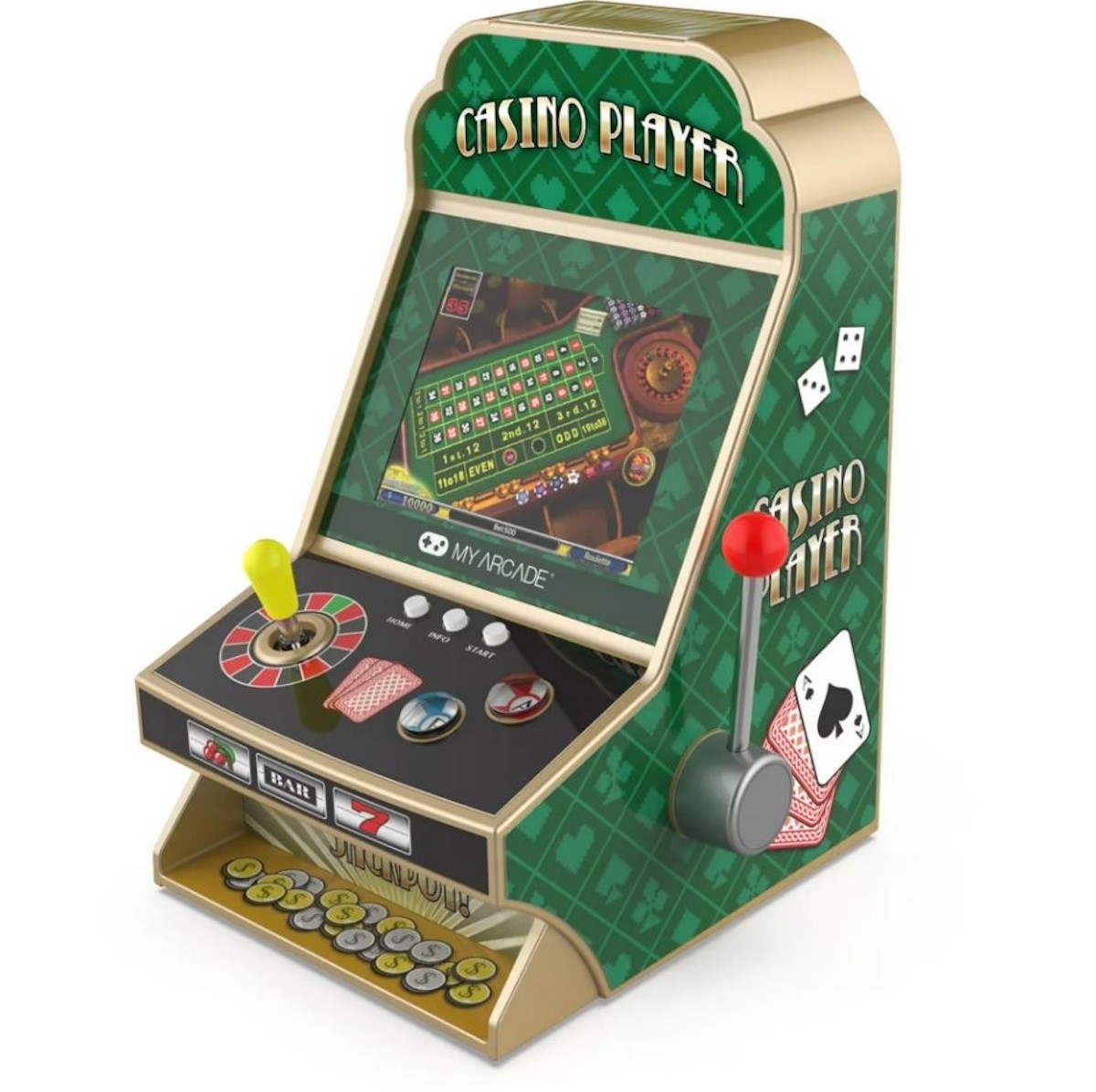My Arcade Casino Player Portable Arcade Gaming System DGUN-3945