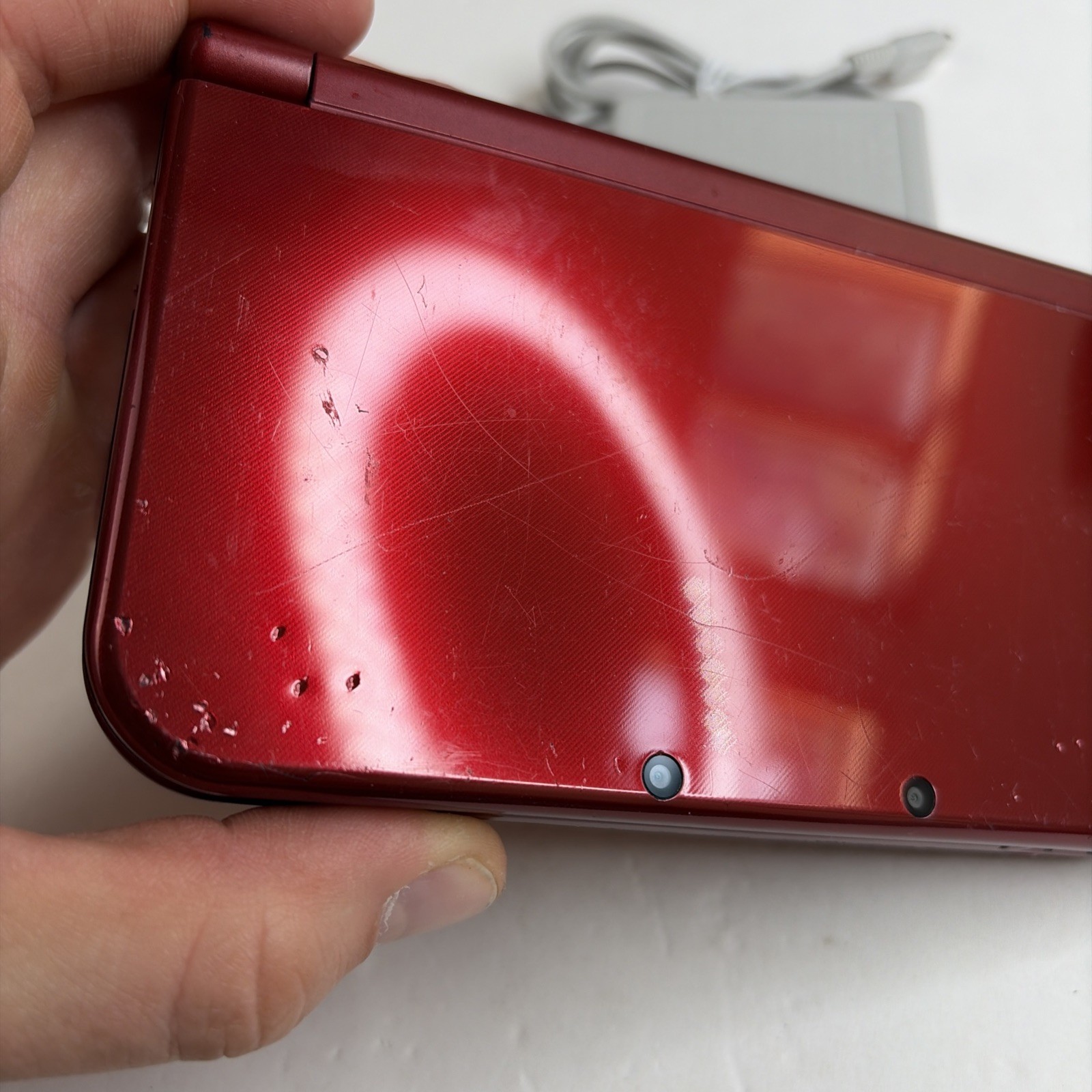 New Nintendo 3DS XL Red Console US Model – Tested! Top IPS W Charger Stylus