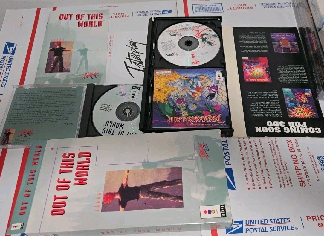 5 3DO Games Including Samurai Shodown, D, Out Of This World, Cyberia READ!