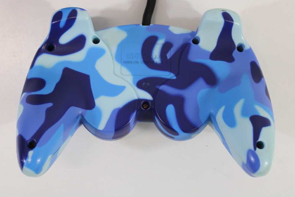 Hori Analog Sindou Pad 2 Controller Camouflage Blue PlayStation 2 DualShock PS2