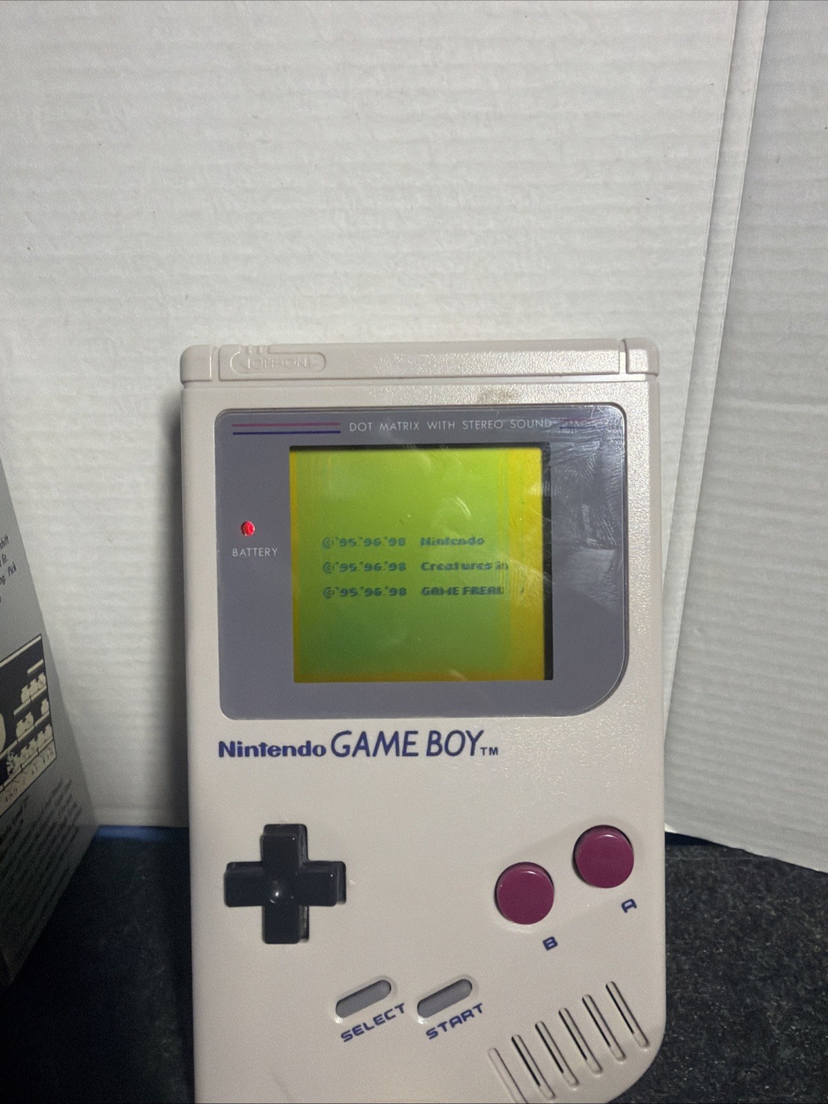 Nintendo GameBoy DMG-01 Complete With Box Original Tested CIB Box Manual Read