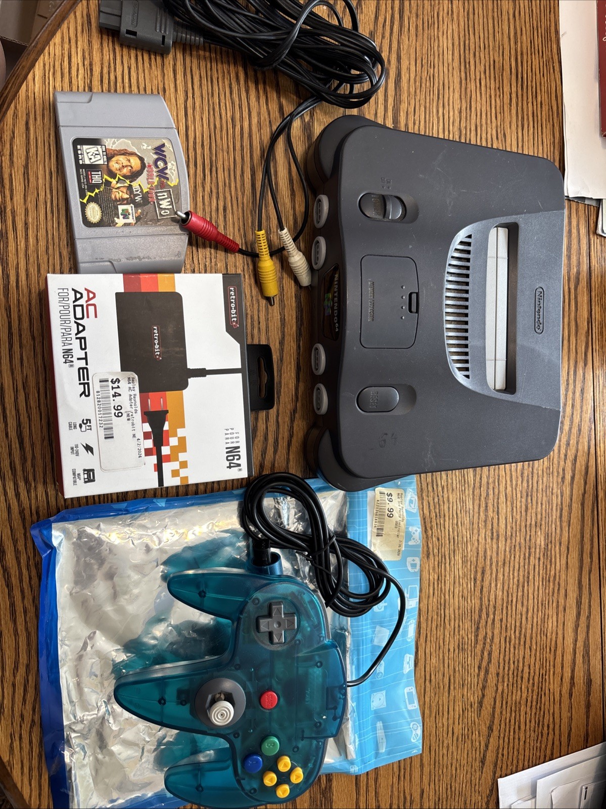 VINTAGE Nintendo 64 W/1Controller, 1-Game,AC Adapter,Memory Expansion,AV Cable