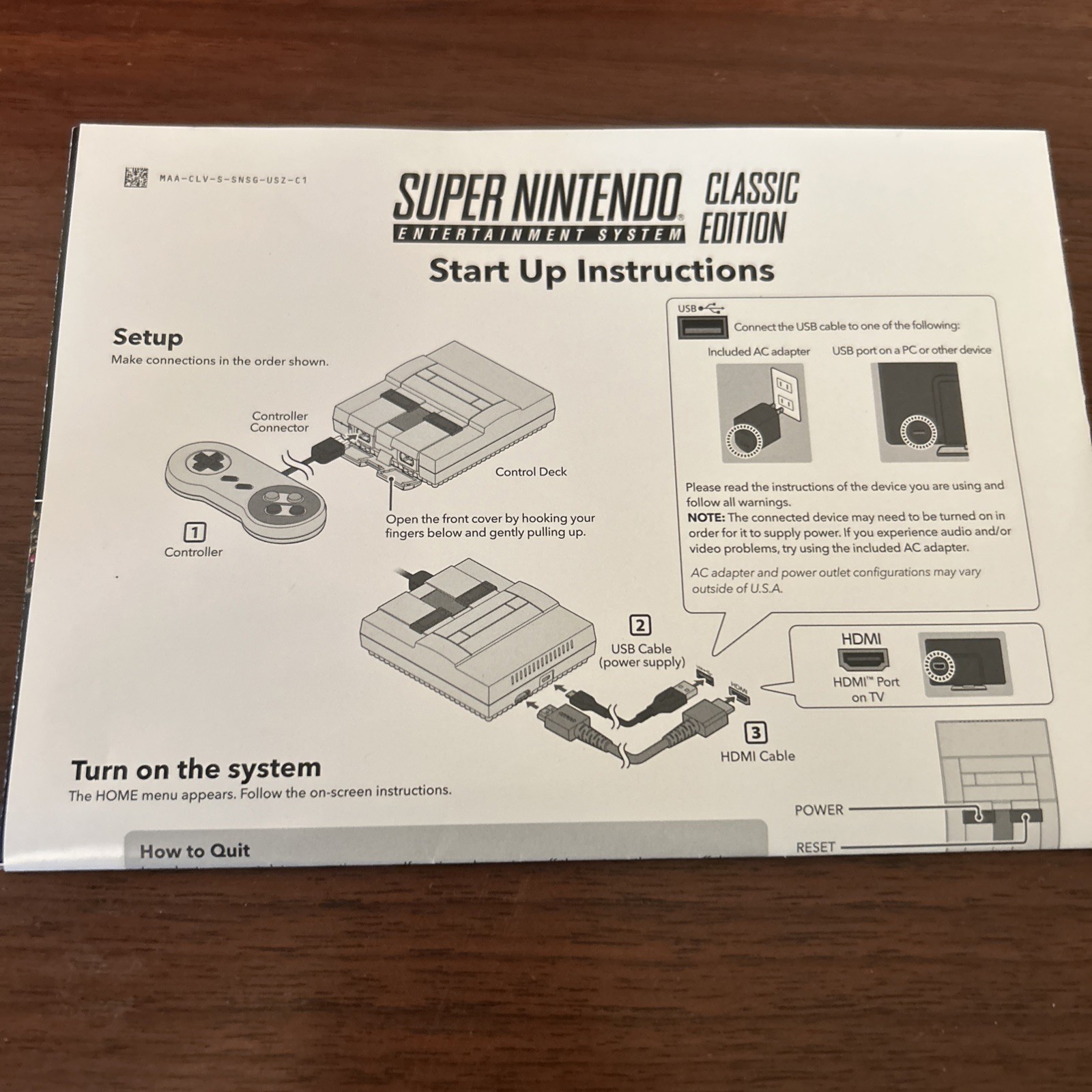 Nintendo SNES Classic Edition Mini Console CIB w/ 2 Controllers & HDMI Cable