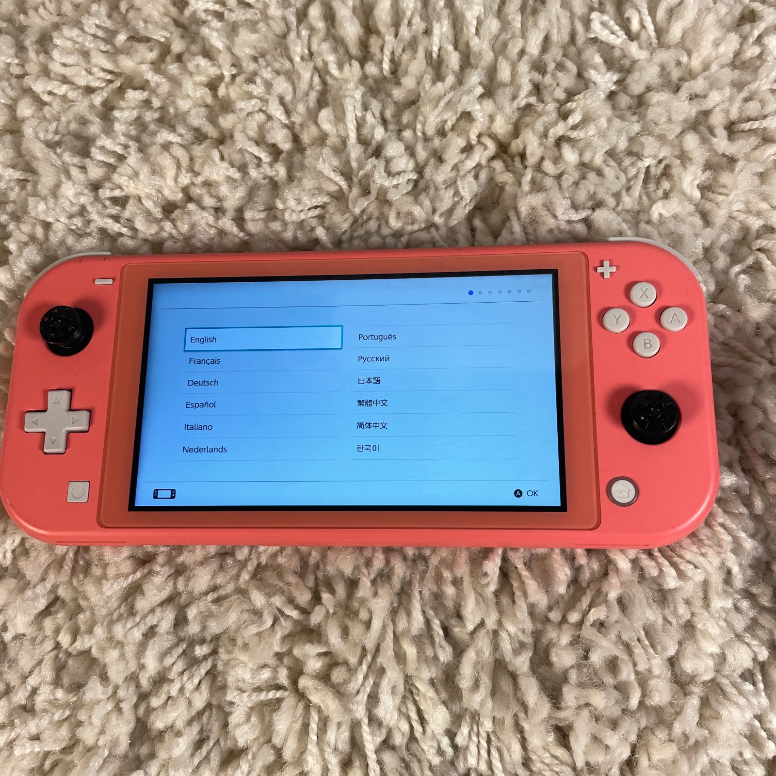 Nintendo Switch Lite Coral Pink Console Handheld System HDH-001 Tested