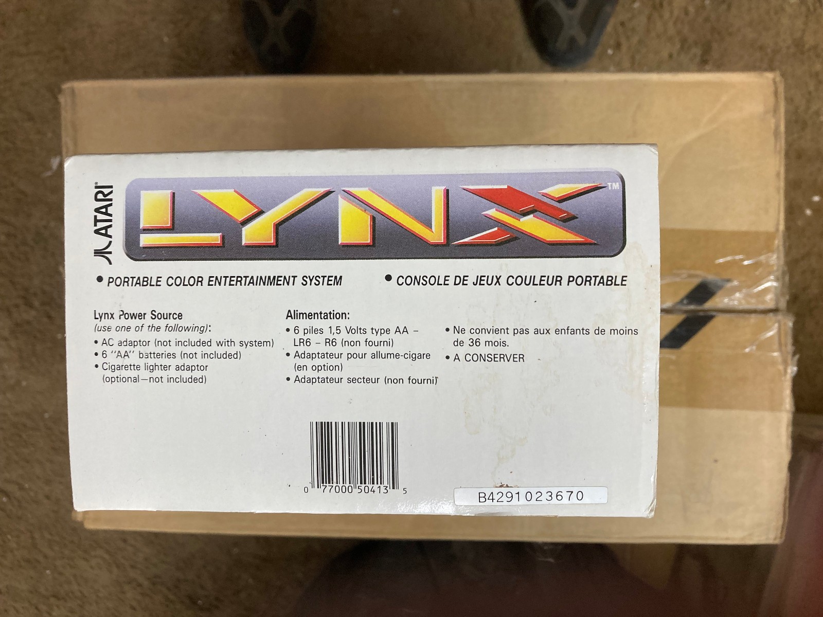 Atari Lynx II Handheld Game System WITH MANUAL in Original White BOX, PAG-0401
