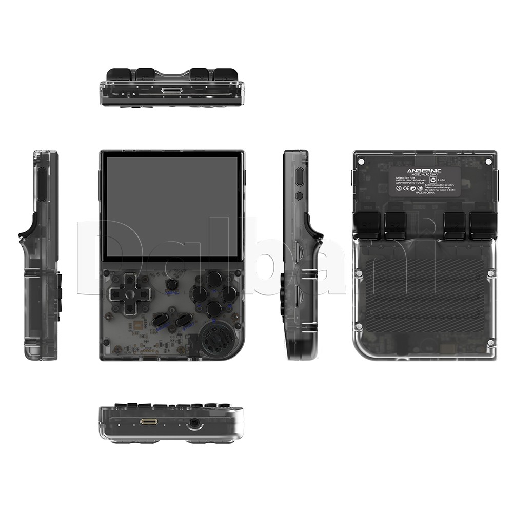 RG35XX Plus 2024 Anbernic Black Retro Game Console 3300mAh Linux System