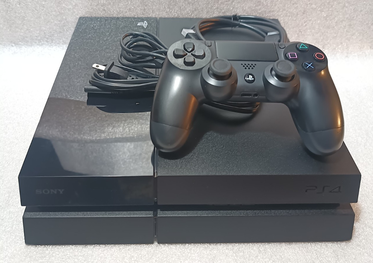 Sony Playstation 4 500GB Black Console PS4 W/ Controller & Cords Tested Working!