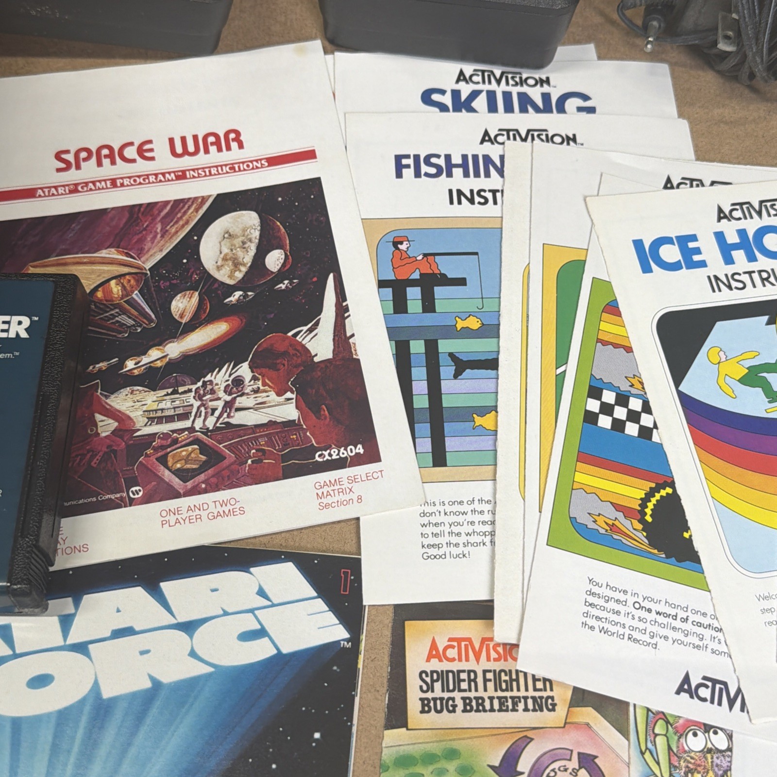 Atari 2600 System Bundle with Console, 37 Games, Joystick, Manuals, and More LOT