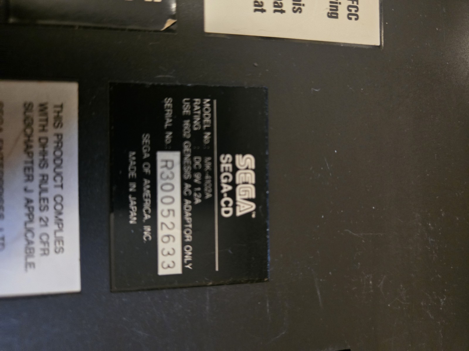 Sega CD Model 2 Console Only. – **NOT Tested**
