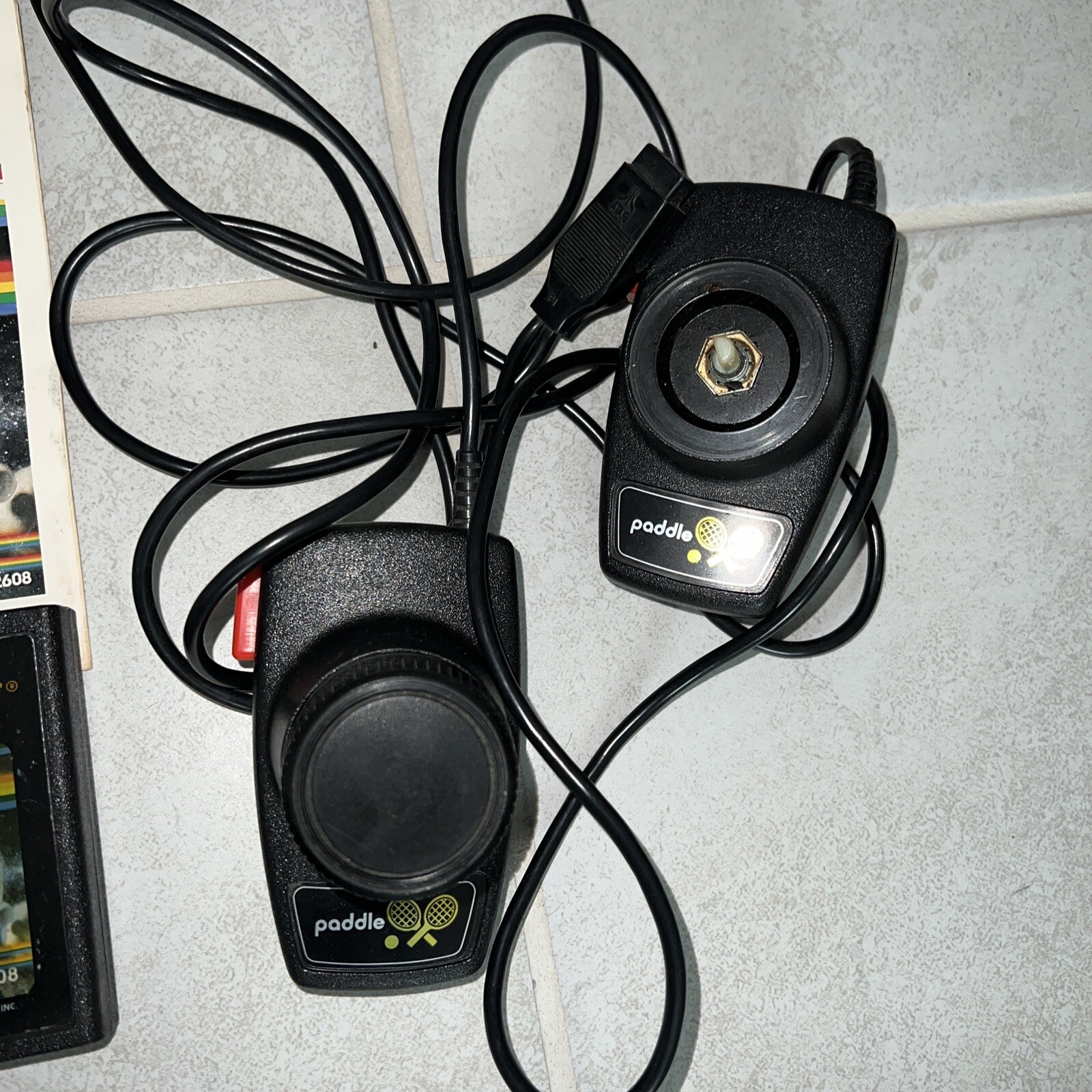 Atari (CX 2600 A) Video Game Console, 2 Controllers, 4 Games Read