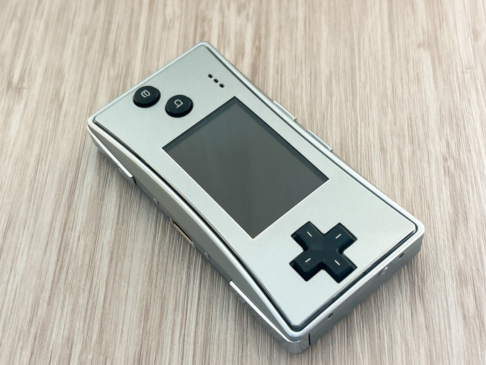 Nintendo GameBoy Micro Silver Console Tested w/ OEM AC Charger – Near Mint