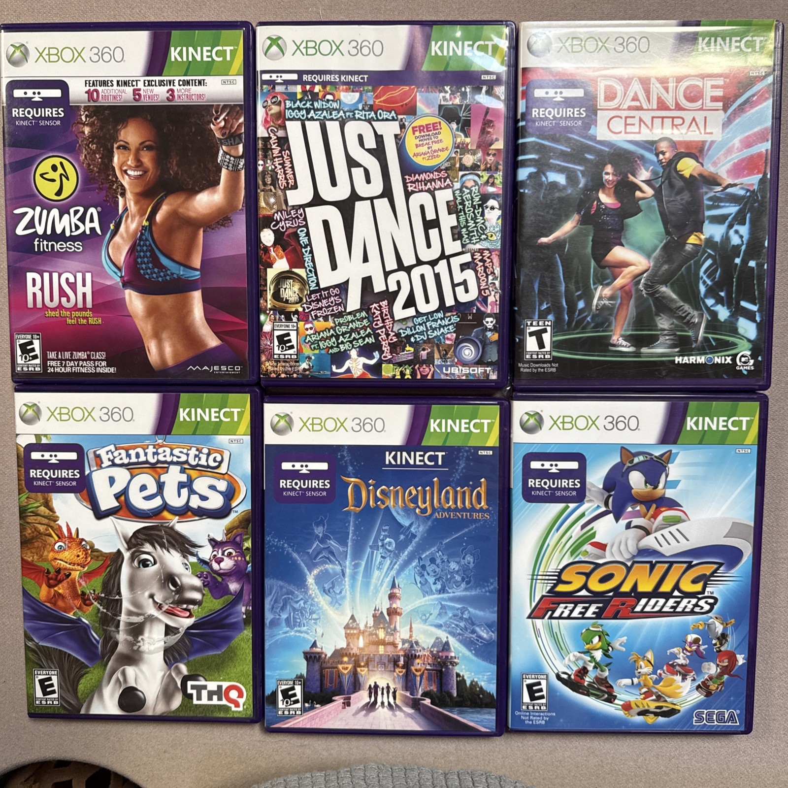 Authentic complete Xbox 360 4 GB Slim black Console w/ 12games and box