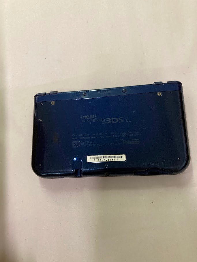 Nintendo New 3DS LL XL Metallic Blue Region Free Console Only Rank C