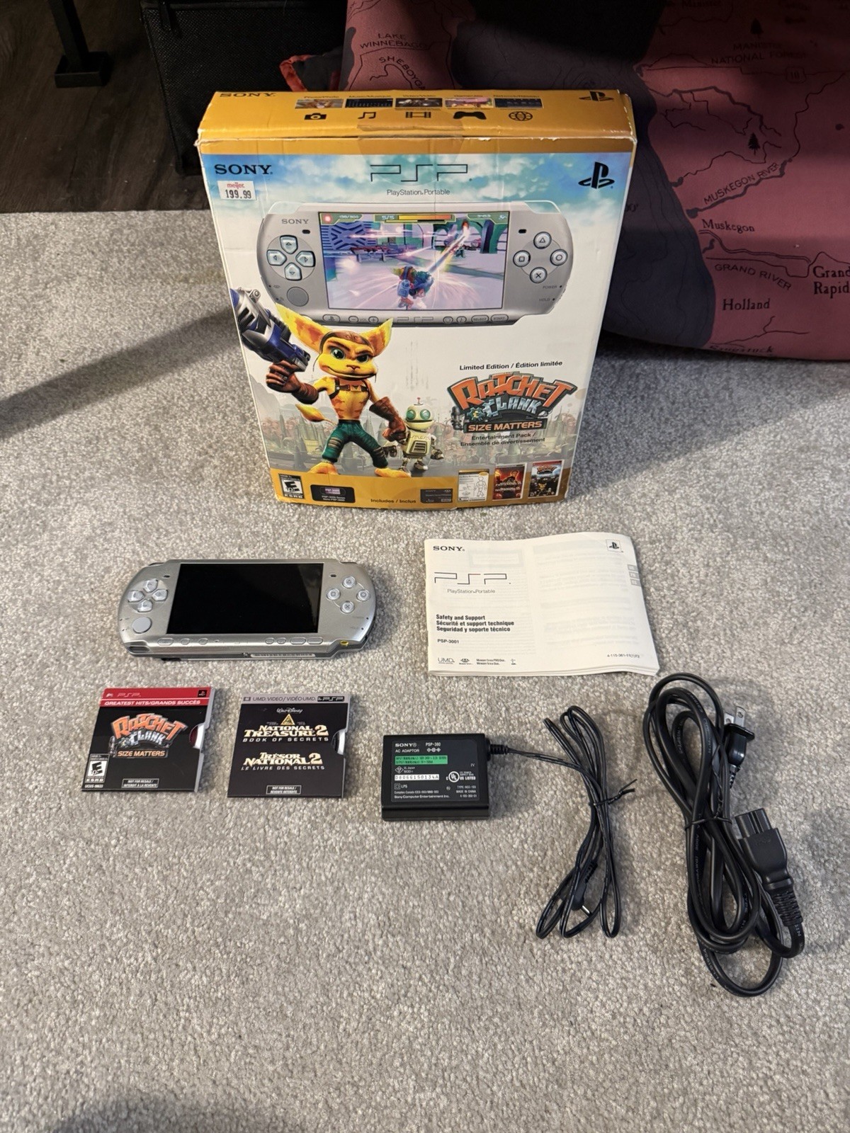 Sony PSP 3001 Ratchet And Clank Limited Edition, Mystic Silver