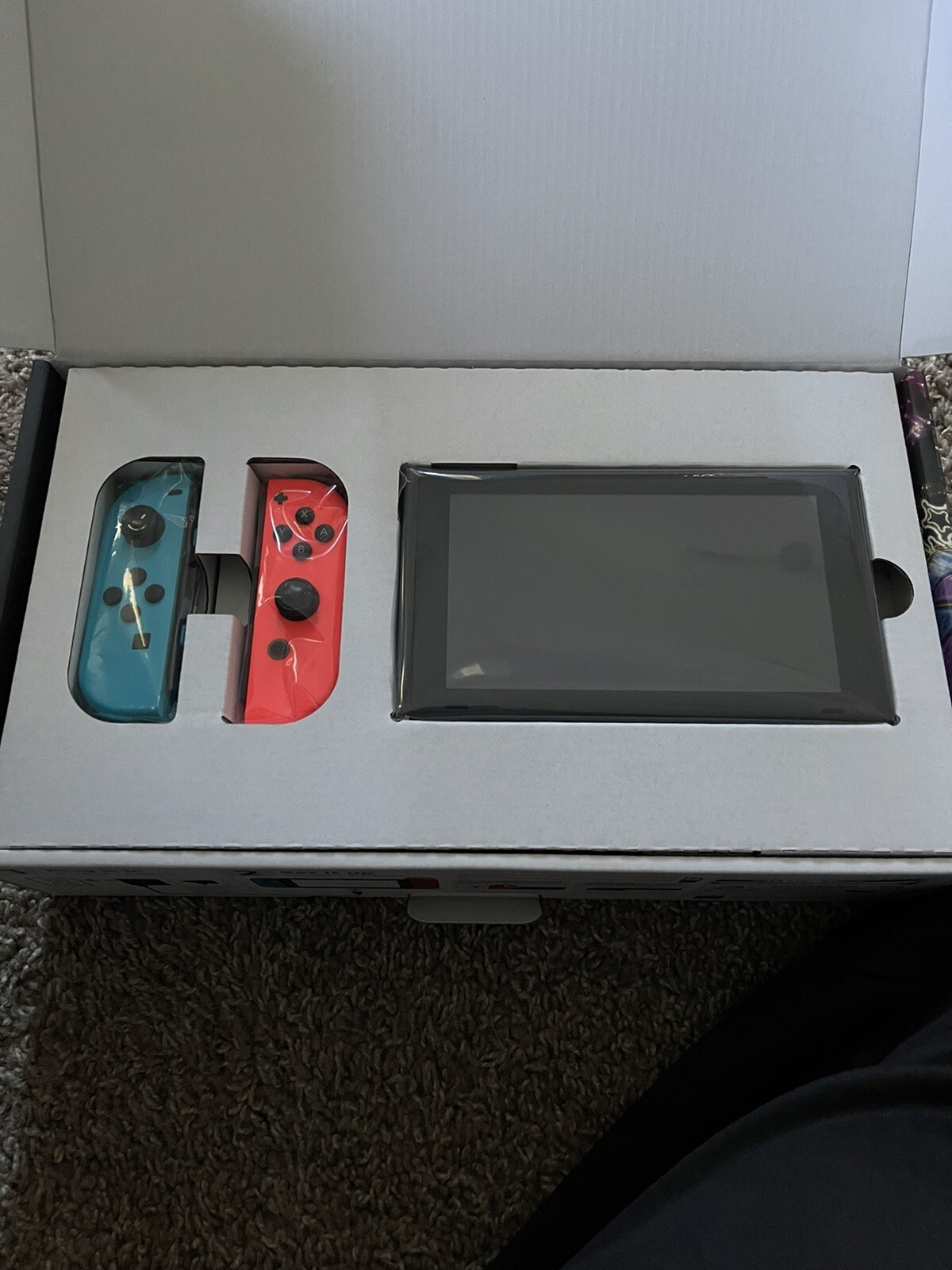 🔥Nintendo Switch Console Mario Kart 8 Deluxe Bundle w/ Neon Blue/Red Joy-Con🔥