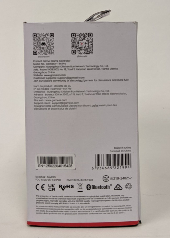 GameSir Super Nova Wireless Controller PC Switch iOS Android Open Box