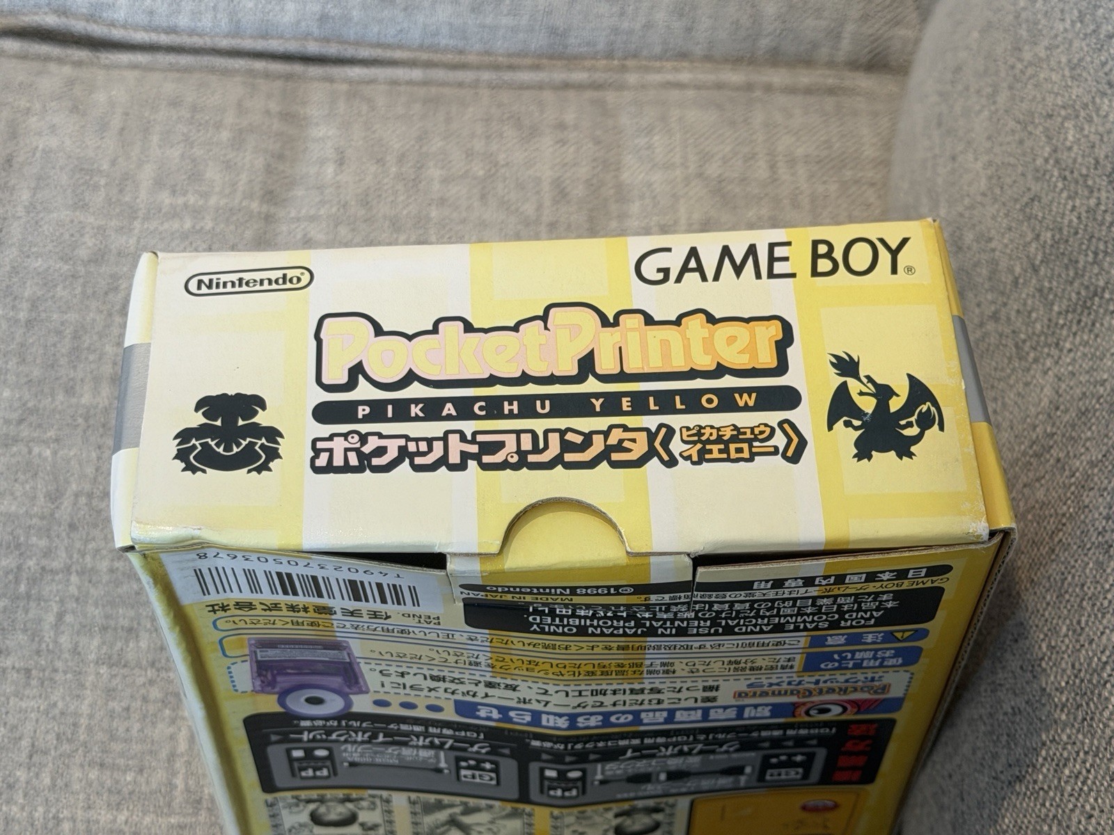 Nintendo Game Boy Pocket Printer Pikachu Yellow Pokemon Center Japan US Seller