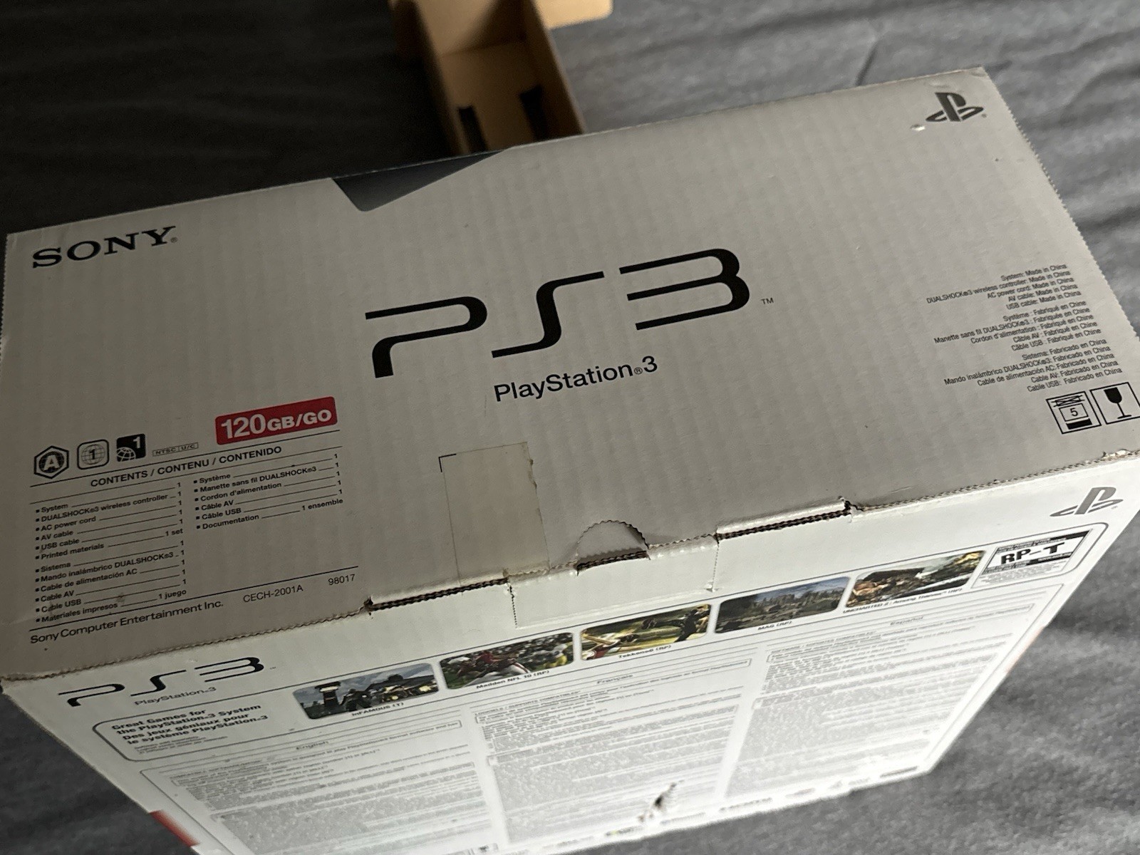 Sony Playstation 3 Slim Console 120GB – COMPLETE IN BOX- CECH-2001A Great shape