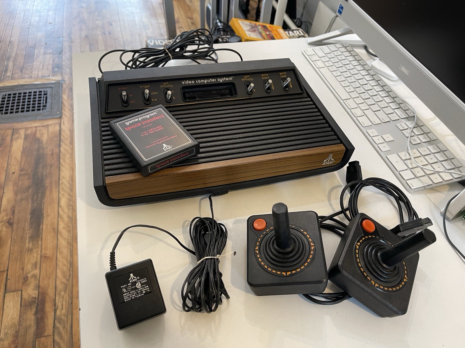 1977 Atari 2600 “Heavy Sixer” Console w/ 55 Games, Controllers, Manuals + Box