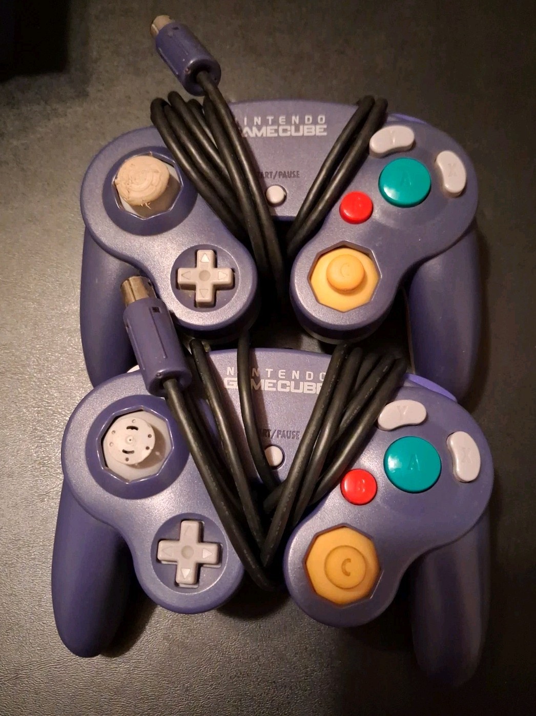 Nintendo GameCube Indigo DOL-001 Console 2 OEM Controllers 6 Games Naruto Tested