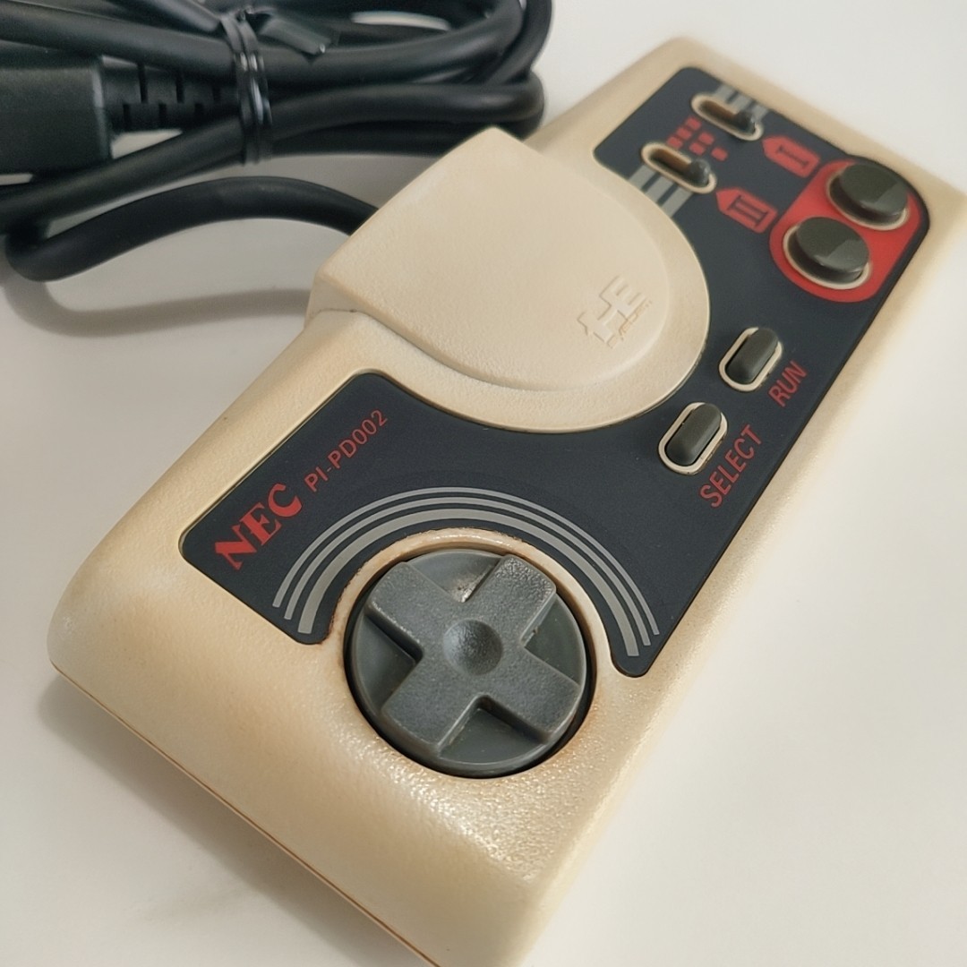 NEC PC Engine Console White Controller AV Cable Japan Tested