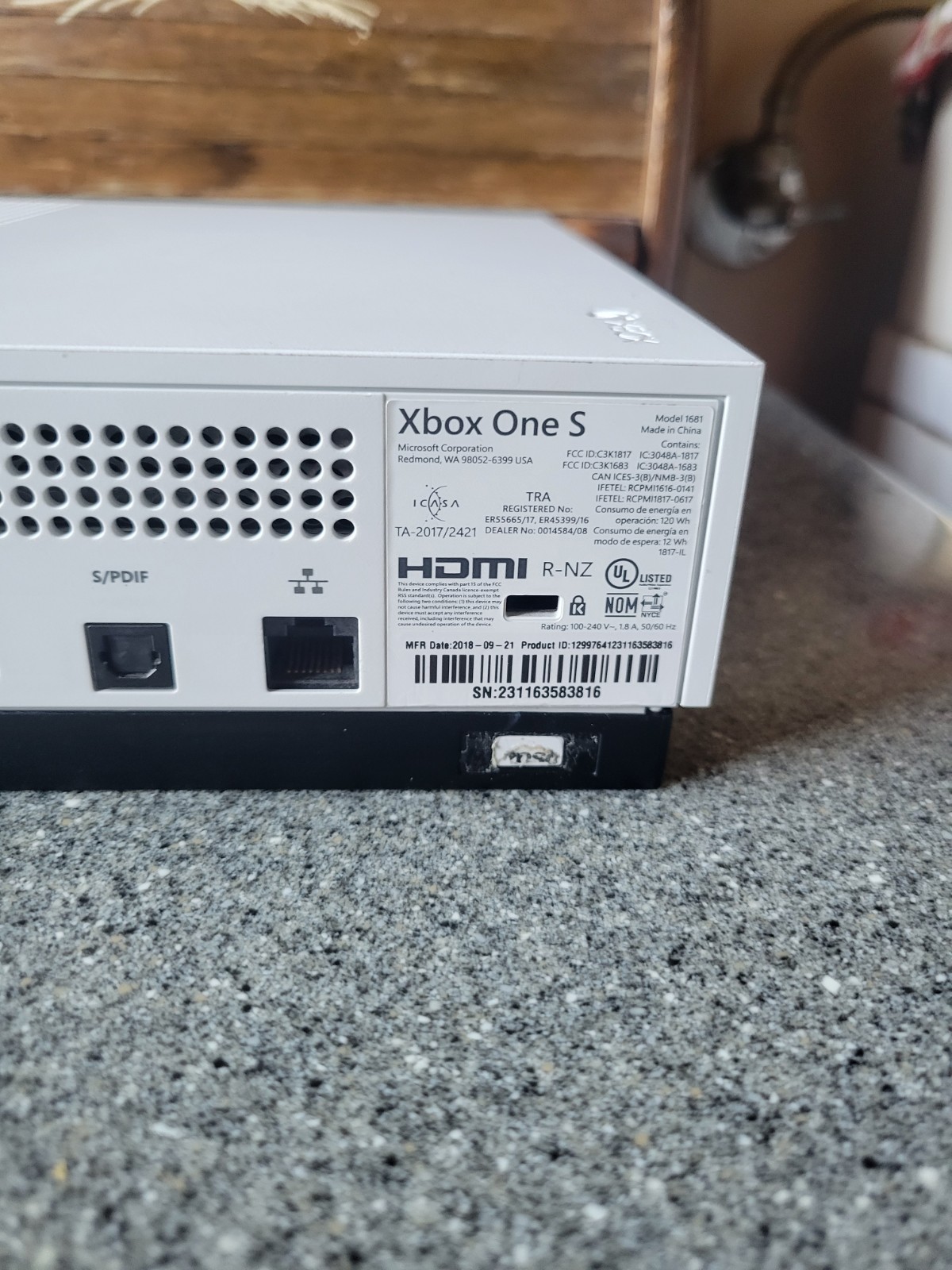 Microsoft Xbox One S Console 1TB System Only READ DESCRIPTION