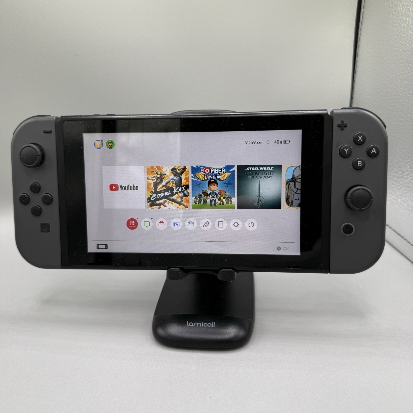 Nintendo Switch v1 Console Gaming System HAC-001 Black Gray