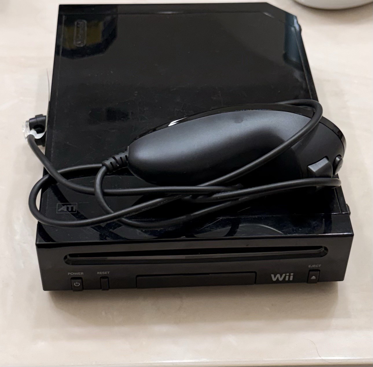 Nintendo Wii RVL-001 Black NTSC-U/C 480p 512MB Wi-Fi Composite RCA