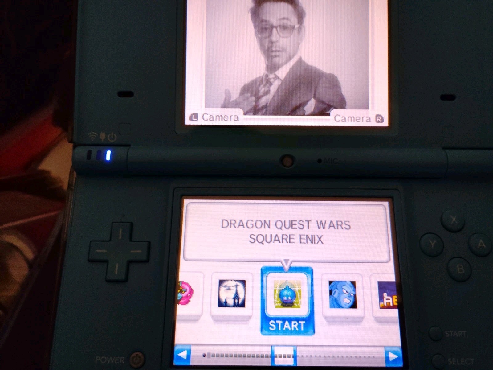 Customized Nintendo DSi Handheld Game Console Light Blue W/Stylus And RARE Shell
