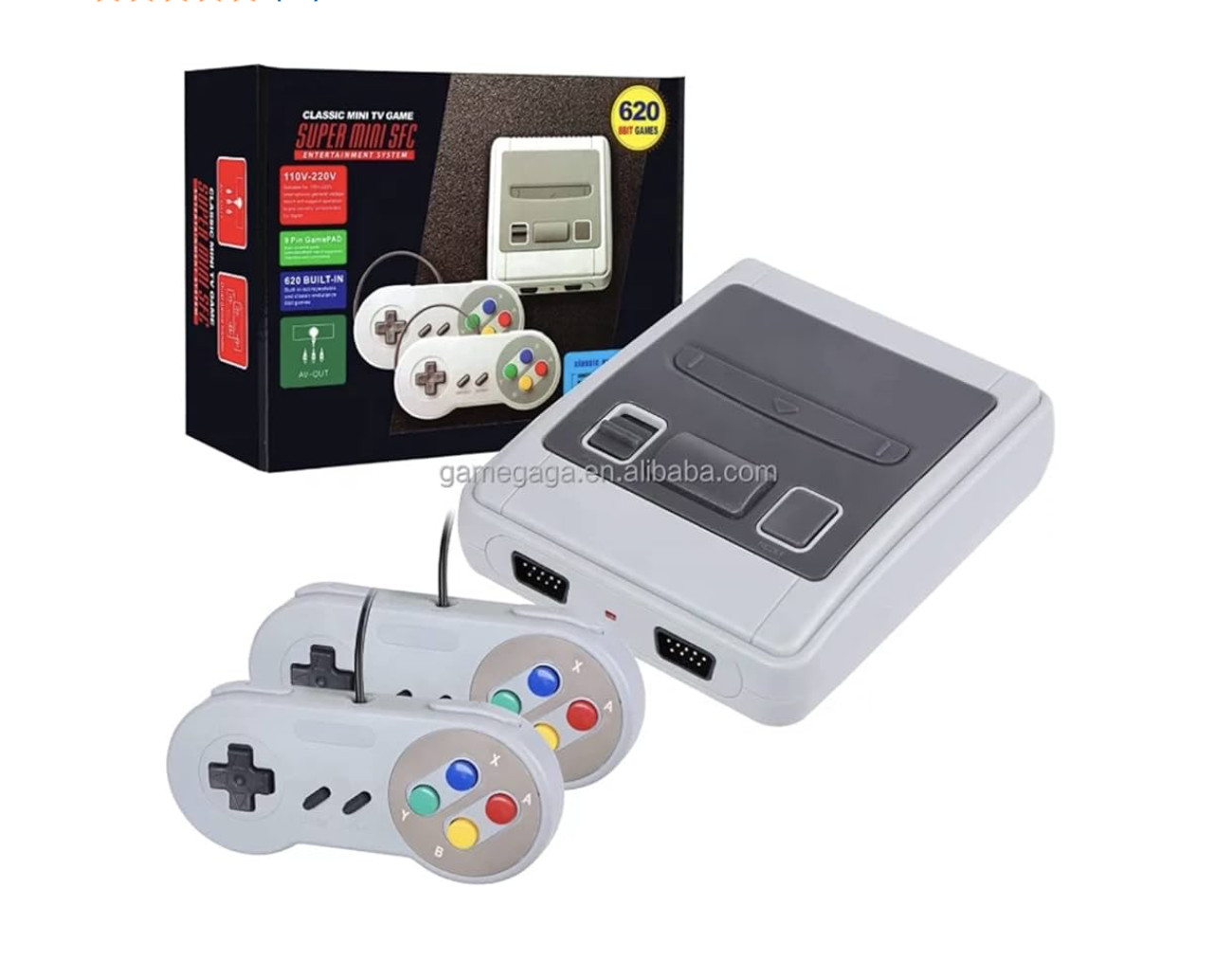 New Super Mini SFC Retro Game Con 620 Mario Bors Ninja Combat