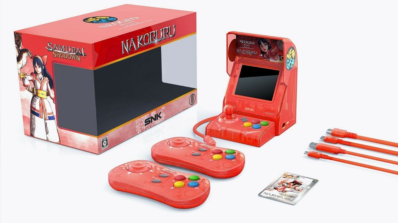 SNK NEOGEO Samurai Shodown Limited Edition Mini System – Nakoruru Red [Retro]