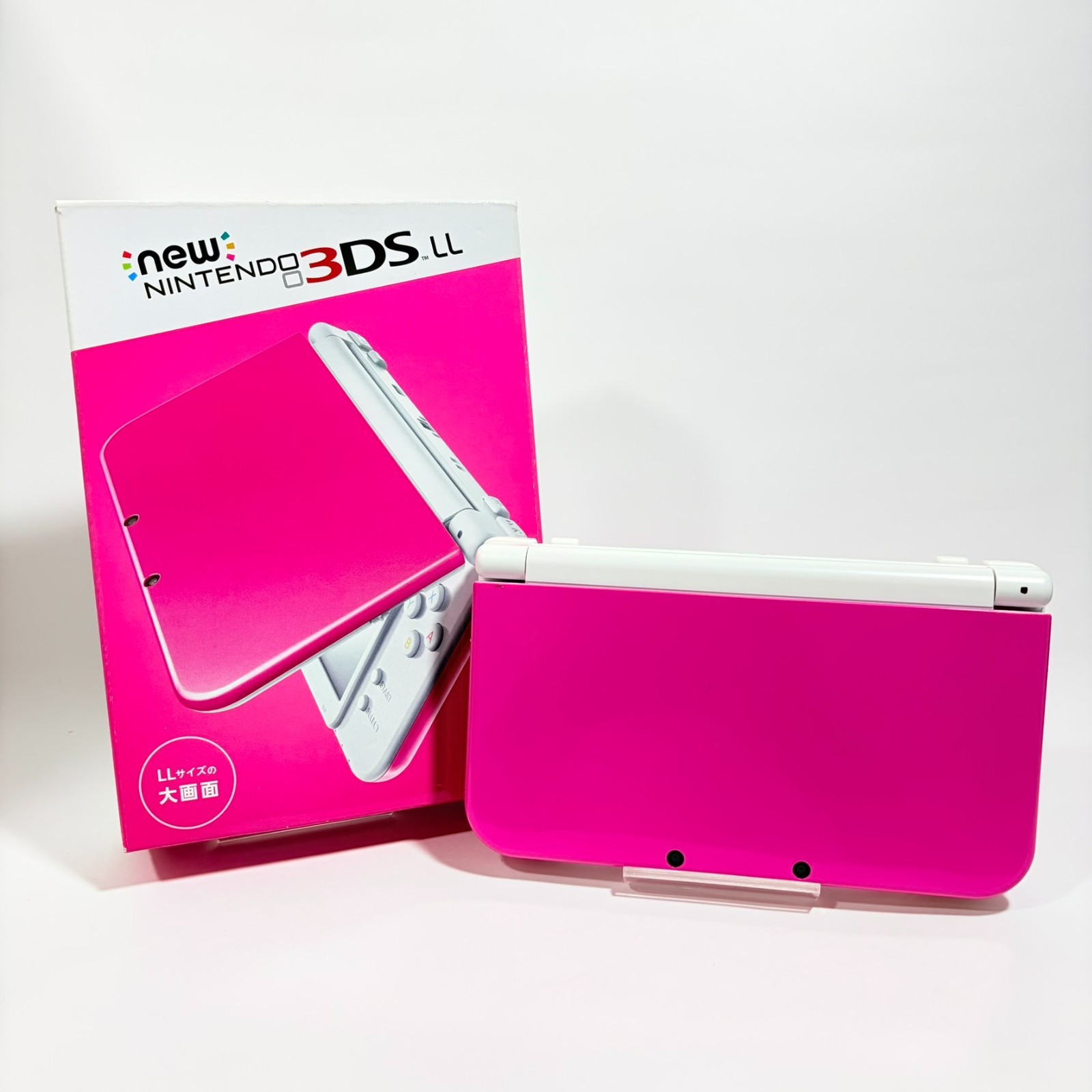 【Near Mint】Top IPS Nintendo New 3DS LL XL Pink x White Japan