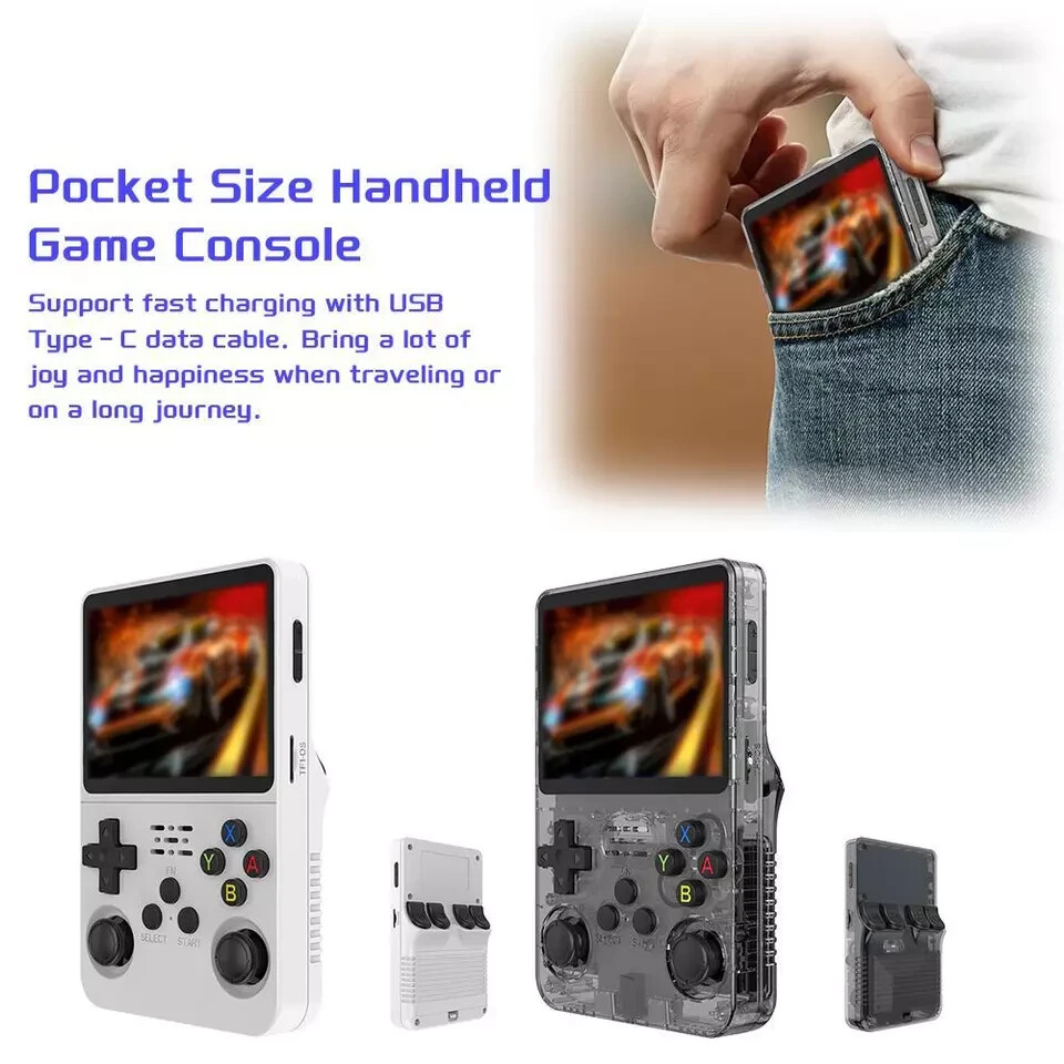 Keyboy Handheld Game Console Retro Portable System 15000+ Games 3.5″ IPS Screen