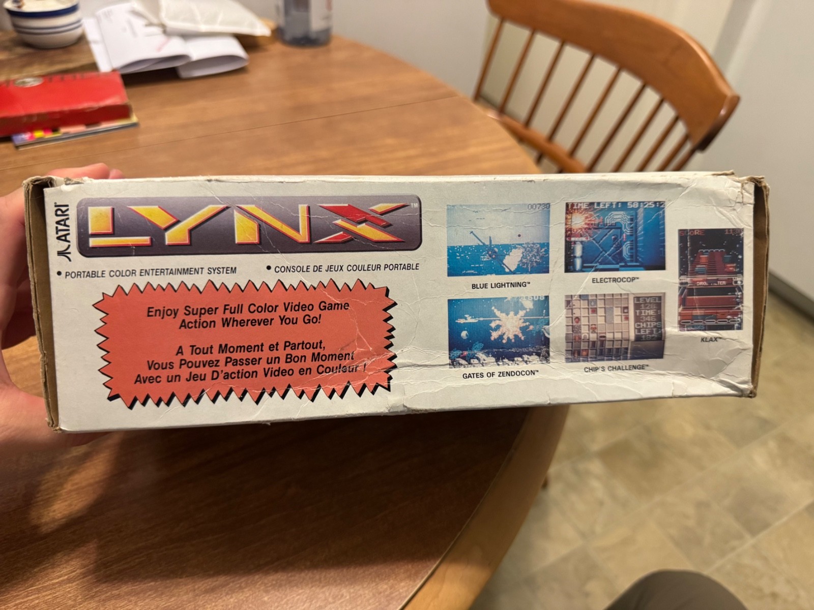Atari Lynx II handheld video game system console CIB complete UNTESTED NO POWER