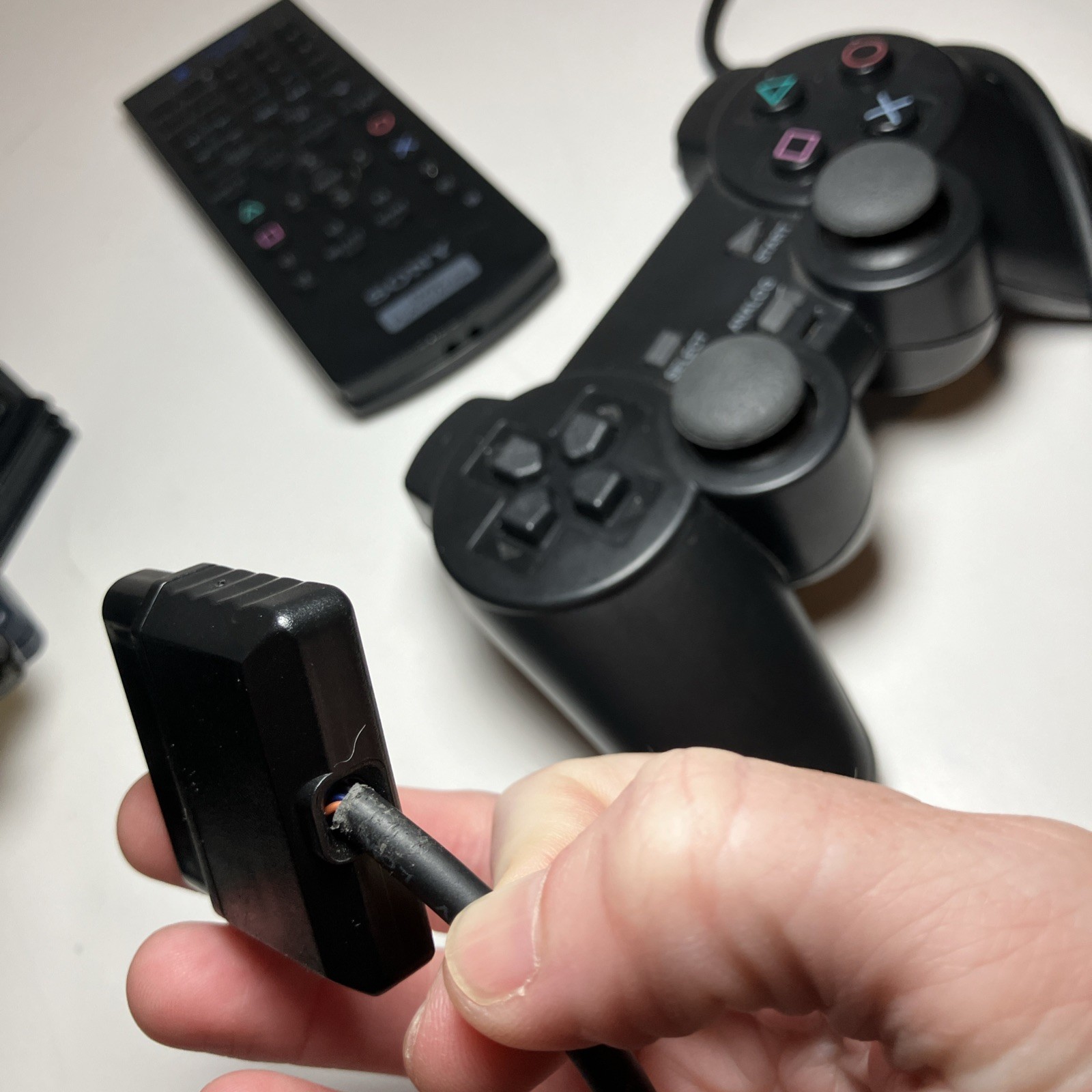 Sony PlayStation Slim 2 Controllers 1 Remote + Cables 7 Games (1)