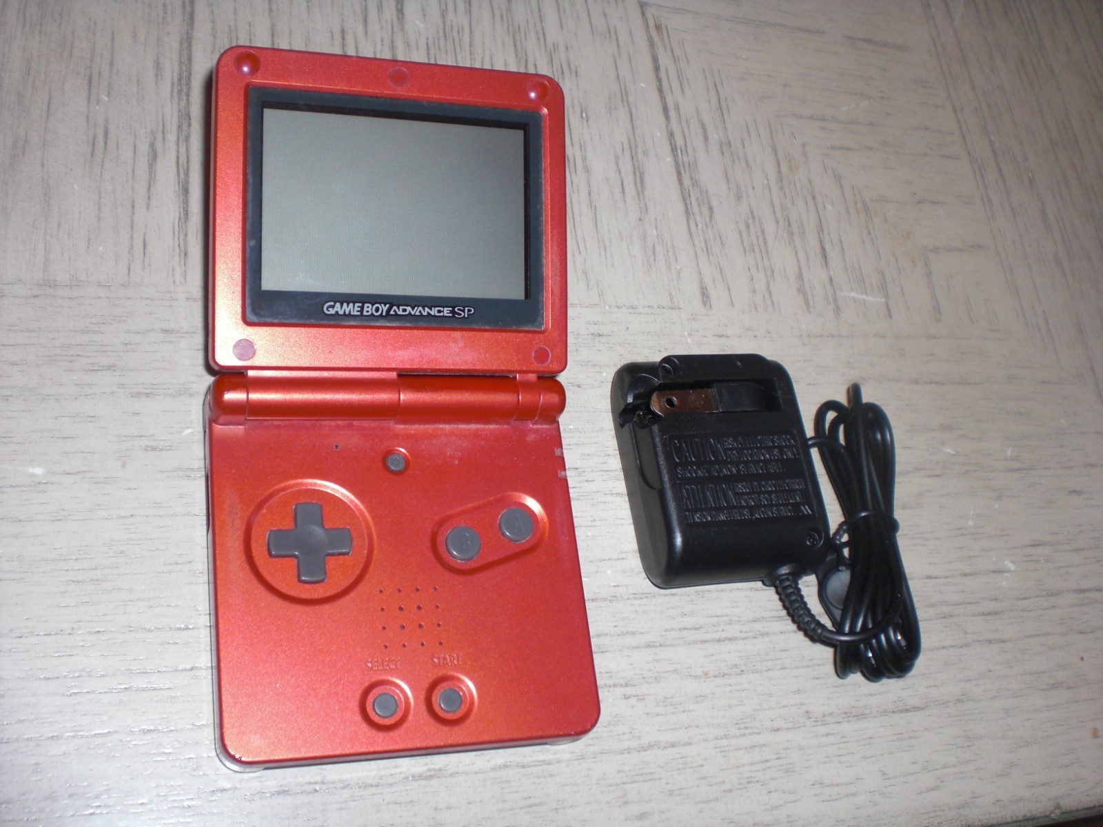 Nintendo Game Boy Advance GBA SP AGS-001 Red Console System TESTED SCREEN LINE