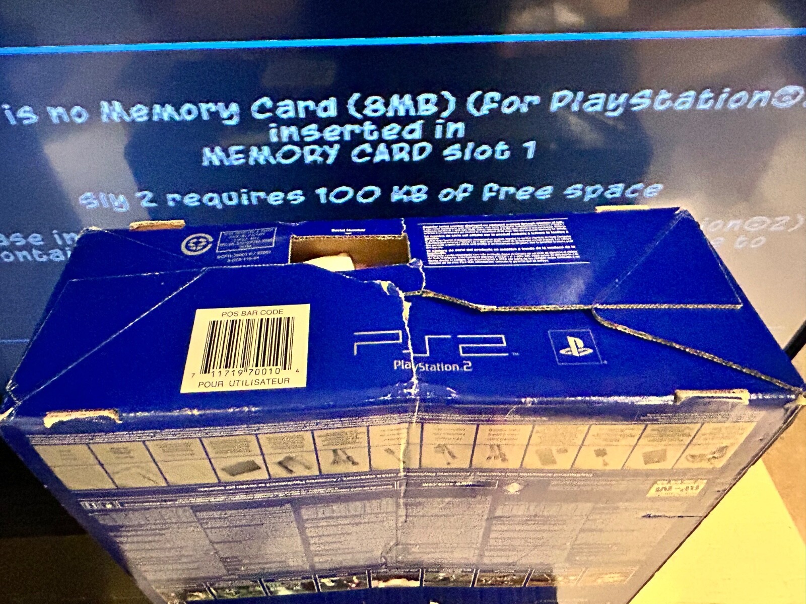 Sony Playstation 2 Fat Console PS2 SCPH-30001 w/ Box/Controllers/Wires/28 Games