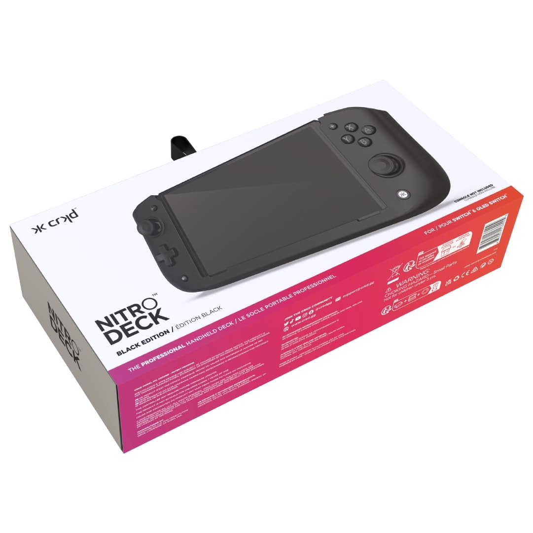 CRKD Nitro Deck – Professional Handheld Deck with Zero Stick Drift for Nintendo