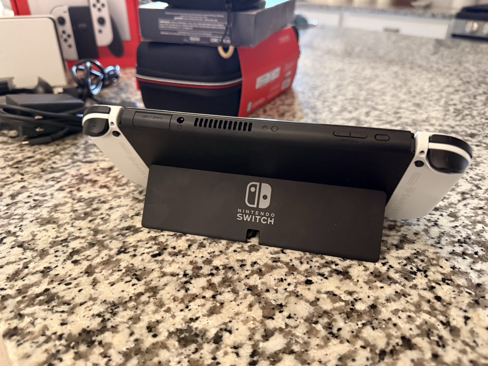 Nintendo Switch OLED Model 64GB White Console w/ Joy-Con, HDMI, Power & Box