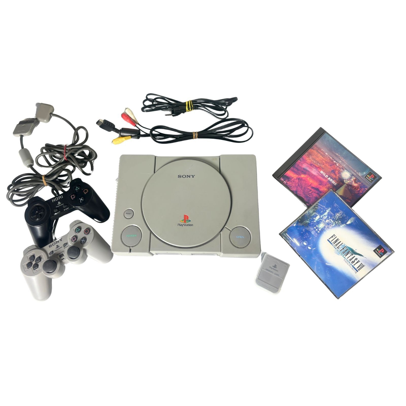 Sony PS1 SCPH-5500 Console Bundle Wild Arms FFVII International NTSC-J Japan
