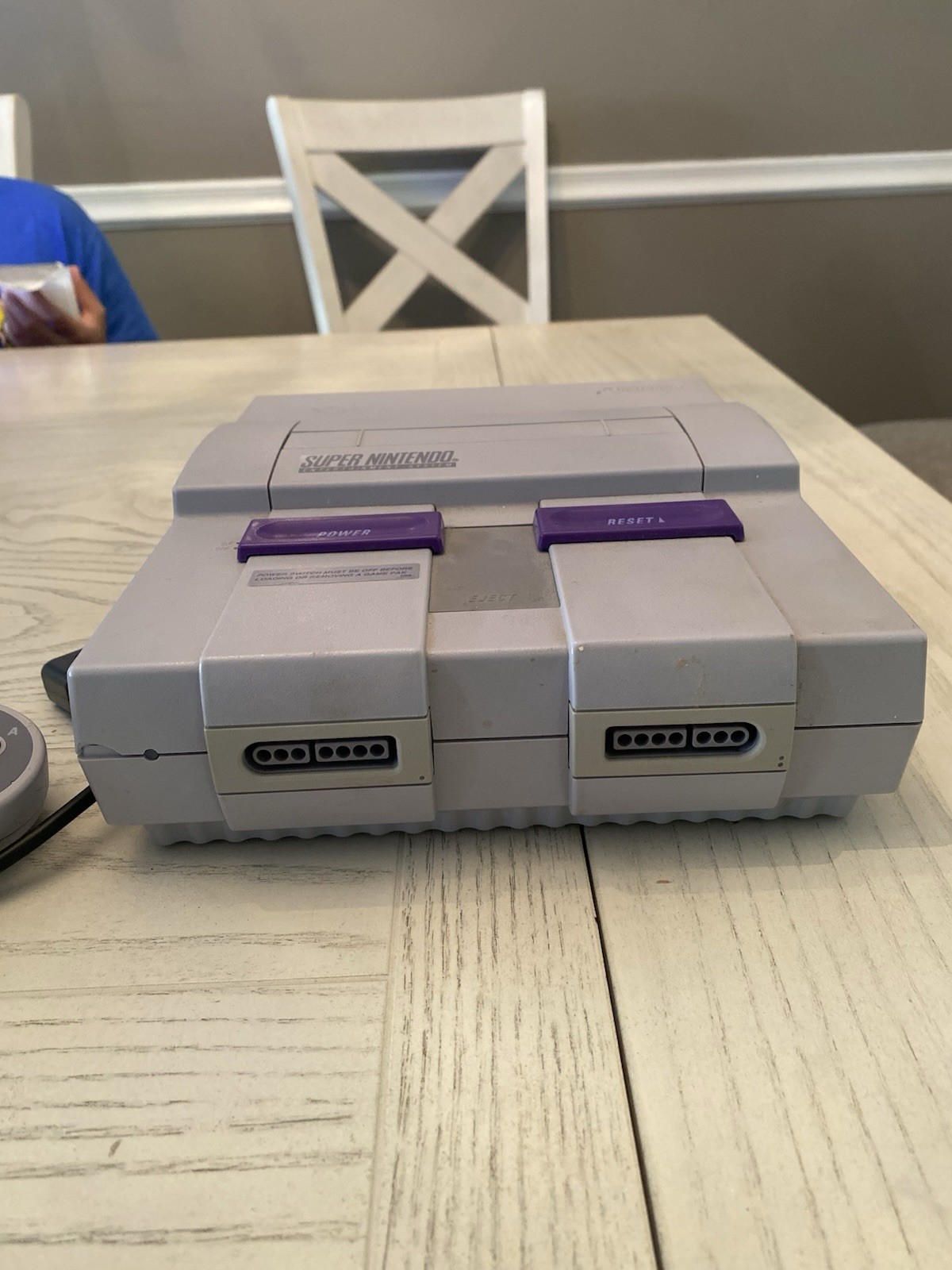 Super Nintendo SNES Console Bundle Tested Working + 5 Games Mario All-Stars