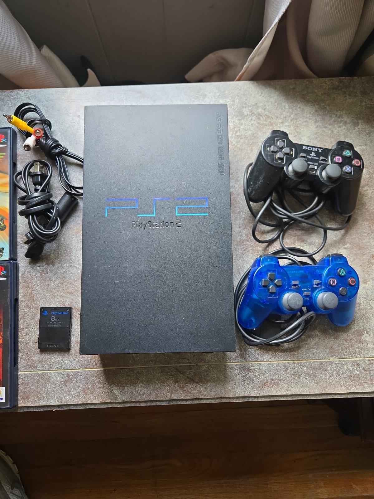 Sony PlayStation 2 SCPH-30001 Bundle Controllers Cords Games Tested Working PS2